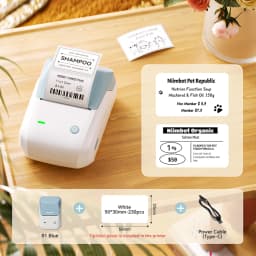Niimbot B1 Wireless Thermal Label Printer Food Tag Barcode Price Small Business 20-50mm Print Width Label Machine for Home
