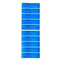 100pcs blue tamper proof label sticker/(90x25mm) Tear off invalid warranty seal sticker unique serial number high security label
