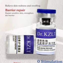 0.25 mm Microneedle Serum GHK-Cu Blue Copper Peptide Lyophilized Powder Ampoule Set Skin Repair Firming HydrationKorean Skincare