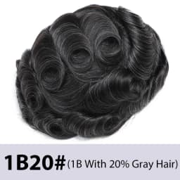 Curly Toupee Men Wig Fine Mono With Skin Base Male Hair Prosthesis Indian Natural Human Hair Wigs For Men Afro Curly Hair System