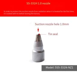 Pro'sKit SS-331H Electric Tin Suction Pump Soldering Iron Tin Gun TinTin Pump Accessories Slag Suction Device Heater Needle Mat