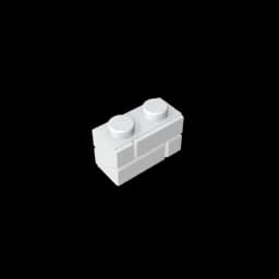 Gobricks GDS-631 Profile brick 1x2 single gro. compatible with lego 98283 children's DIY Educational Building Blocks Technical