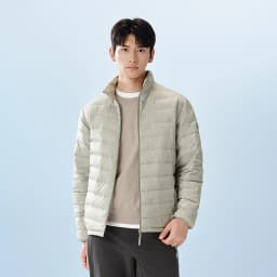 BOSIDENG Lightweight Men's Down Jacket,Water-Resistant Puffer Jacket Winter Coat with Stand Collar for Outdoors Travel 1005