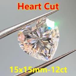 3EX Cut DJMAX 3-20mm Rare Heart Cut Moissanite Loose Stones Real D Color VVS1 Heart Shape Certified Moissanite Diamonds