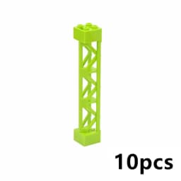 Building Block Part 10Pcs MOC Pillars Bricks 2X2X10 Support Baseplate Bridge Pillar Girder Bracket Column Toys Compatible 95347