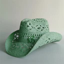 Western Cowboy Straw Hat Letter Straw Hats for Women Men Summer Outdoor Holidays Beach Sun Hat Straw Hats for Women Panama