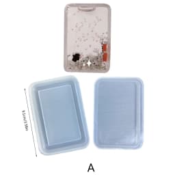 Photo Frame Resin Art Shaker Mold Creative Card Pendant Clear Quicksand Silicone Mold DIY Crafts Casting Epoxy Mold for Keychain