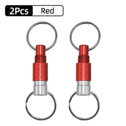 Dual Split Detachable Keychains Key Ring Quick Release Portable Metal Key Holder For Handy Outdoor Tool Accessories Mini Buckle