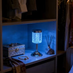 RGB Crystal 1PC Table Lamp | USB Powered | Dimmable Color Changing Ambient Light for Bedroom & Desk
