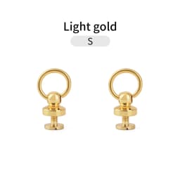 WUTA Round Head Swivel Rivet Leather Rivet with Pull Ring Leather Craft Screw Rivets Metal Handmade DIY Leather Crafts Accessory
