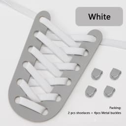 1 Pair New No Tie Shoe Laces Flat Elastic Shoelaces Quick Safety Kids Adult Shoelace Outdoor Leisure Sneakers Shoe Accessories