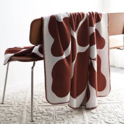 Chocolate Color Knitted Blanket Cream Ivory Knitted Blanket Geometric Throw Modern Sofa Bedding Fashion Home Decorations
