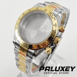 Daytona 40mm VK63 Sapphire Glass Watch Case Ceramic Bezel Men's Watch Accessories Suitable for VK63 VK63A VK64 Quartz Movement