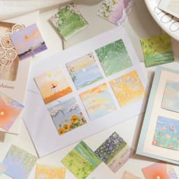 46 Pcs/Box Blue Secret Series Decorative Stationery Mini Stickers Set Scrapbooking DIY Diary Album Journal Stick Lable