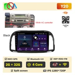 Car Radio Android Auto Player for Nissan March Micra K12 2002- 2010 Wireless CarPlay Intelligent Screen Player GPS Navigation 5G