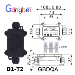 IP68 L12 L16 L20 L25 Waterproof Cable Connector 2/3/4Pin Screw Wiring Terminal Wire Connectors for Electrical Light Junction Box