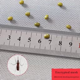 Black anti-mosquito window screen with zipper, self-adhesive mosquito net, invisible sheer, anti-mosquito