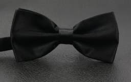 Double-layer bow tie men's business formal bow tie solid color bow tie gift