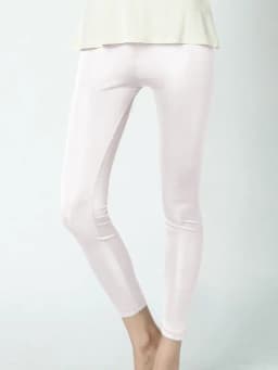 SuyaDream Women Silk Leggings Solid Slim Ankle-length Tights Anti Emptied Bottoming Pants 2022 Spring Summer Bottoms