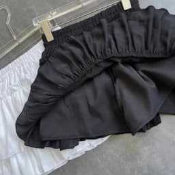 Summer Mini Pleated A-Line Skirt Adorable Flirty High Waist Ruffle Patchwork Lolita Ball Gown Y2K Korean Sweet Women's Clothing