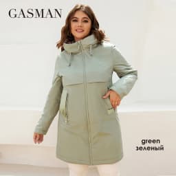 GASMAN New women's coat spring 2022 brand Mid-Length Fashion Women's jacket Contrasting trench pocket hooded casual parkas 8266