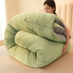 Thickened Warm Milk Velvet Winter Quilt Soft Comfort Double Sided Plush Comforter Queen King Fluffy Warmth Thick Blanket for Bed