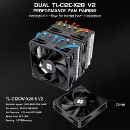 Thermalright Peerless Assassin 120 SE V2 Computer Case Air Cooling Radiator, Support LGA1851/1700/AM5/AM4 with 120x120x28mm Fan