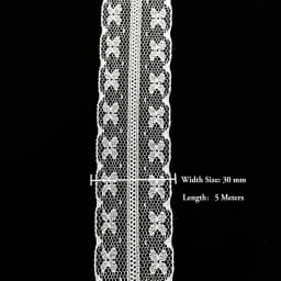5 Meters White & Black Lace Ribbon Assorted Floral Trims for Gift Wrapping Christmas Wedding Decor DIY Crafts Sewing Accessories