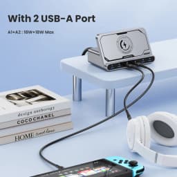 ASOMETECH 160W USB Charging Station 7 in 1 Wireless Charger 65W 45W PPS PD Type C Fast Charge For Macbook iPad iPhone 16 Samsung