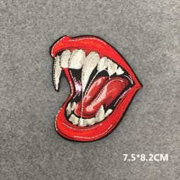 Feeling Good Embroidery Patch for Clothing Punk Iron on Patches Appliques DIY Sewing Clothes Jacket Jeans Home Decoration