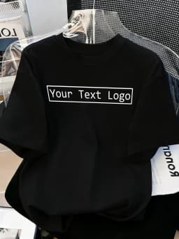 Customized Personalized Your Text Logo Female T Shirts Cotton Breathable Soft Workwear Casual Loose Home Clothes Trendy Y2K Tee