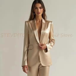 Luxury High Quality Women's Suit One Button 2 Piece Jacket Pants Female Clothing Slim Fit Smart Office Banquet Lady Blazer Set
