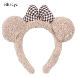 Cute 2026 Mouse Plush Headband Cartoon Face Wash Headwear Cosplay DIY Decoration Christmas Party Cloth Hair Band Adult/Children