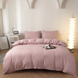 1pc Solid Color Duvet Cover 100% Washed Cotton Quilt Cover Japanese Minimalist Style Bedding Single Double King Queen Size Bed