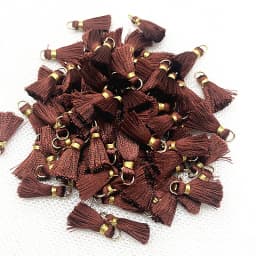 100/50Pcs 20mm Mini Metal Hanging Ring Tassel Trim Pendant DIY Craft Jewelry Handmade Earrings Decor Materials Fringe Trim