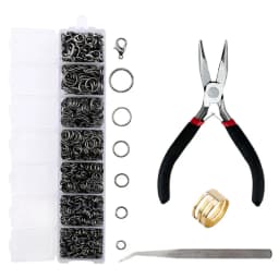 A Set Jewelry Findings Tool Set Open Jump Rings, Jewelry Pliers, Lobster Clasps Hooks, Jewelry Tweezers Jewelry Making Supplies
