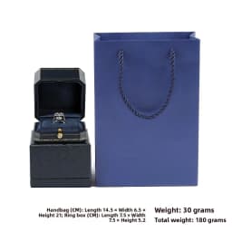 Ele European Sle Nelace Bracelet Ring Earring Box High End Jewelry Paaging Box with Octagonal Bule for Gifts