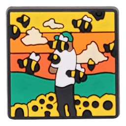 New Arrival 1-18PCS Hip Hop Man Singer PVC Flowers Shoe Decoration Adult Garden Sandals Charms for Backpack Clogs