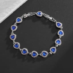 Water Drop Silver Color Bracelet Women\'s Extended 8 Color Zircon Gift Fashion Bracelet