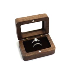Wood Engagement Ring Box for Proposal - Wood Ring Box - Small Engagement Ring Box - Ring Holder
