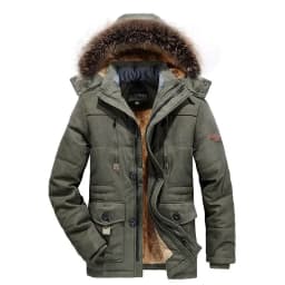 Men Down Jacket Male White Duck Down Jacket Hooded Outdoor Thick Warm Padded Snow Coat Oversized Plus Size Degree Winter Parkas