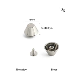 20/50/100PCS 8-15mm Metal Screwback Rivet Studs For Leather Craft Luggage Handbag Purse Bottom Protective Feet Nails Accessories