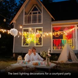 RGBIC Smart Curtain Led String Light 400 Leds Outdoor DIY Lights Pattern App Remote Control WS2812B Display Garland Decoration