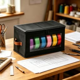3D Printer Filament Storage Bag Non-Woven Fabric Transparent Window Dustproof Moisture Resistant Organizer For Workshop Home