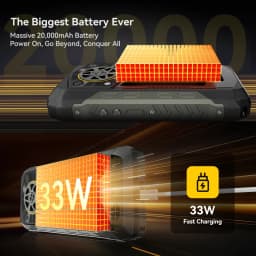 【World premiere】Blackview ROCK 5 Rugged phone 6.78'' 2.4K 120Hz Display Camping Lantern 108MP Camera NFC 20000mAh Cellphone