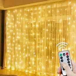 6m/3m LED Fairy String Curtain Lights New Year Lamp Christmas Lights 8 Mode Remote USB Festoon Christmas Decor For Home Holiday