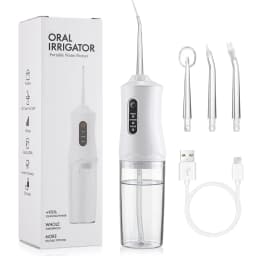3 Modes 5 Nozzles Water Flosser 1600 Pulses/min 0.6mm Fine Jet Food Grade High Pulse Oral Irrigator for Teeth Cleaning Gum Care