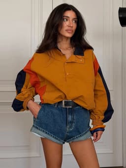 Elegant Contrast Jacket Women Loose Full Sleeve Stand Collar Button Jackets Female 2026 Fashion Autumn Outwear Lady