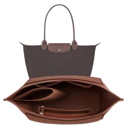 Felt Handbag Organizer Insert, Divider Bag Liner Fit Longchamp Le Pliage Tote, Shape Retaining Purse Organizer