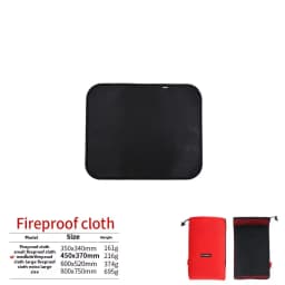 New Outdoor Camping Fireproof Cloth Picnic Barbecue Insulation Mat Flame Retardant High Temperature Fire Blanket Fiberglass Mat